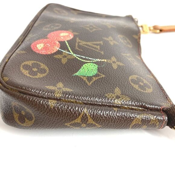 Louis Vuitton Shoulder Bag Pochette Accessoire M95008 Monogram Canvas Red - Picture 4 of 9